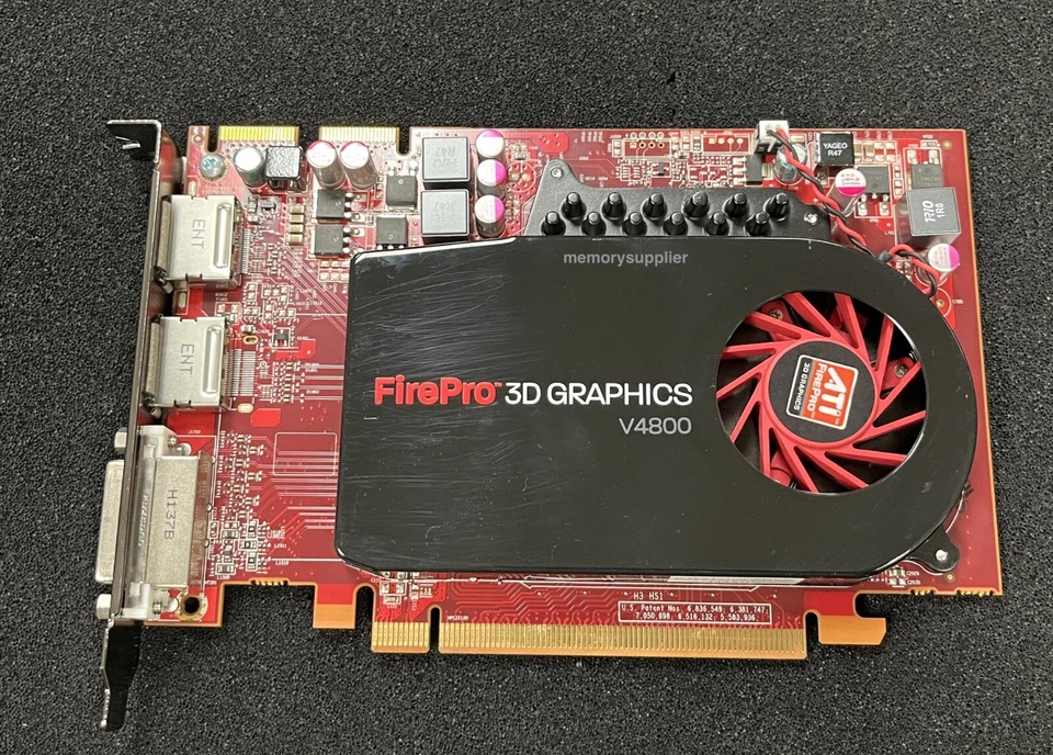 ATI Radeon FirePro V4800 1GB GDDR5 DP DVI 3D Full Height Video Graphics Card - Image 1 of 2