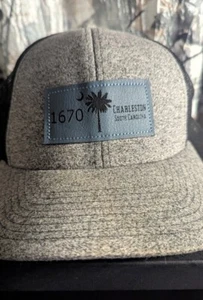 1670 Charleston Baseball cap, Gray w SC State Logo, Adj Tabs Md to Lg New n tags - Picture 1 of 5