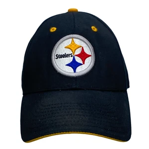 Gorra de béisbol NFL Steelers negra con cierre de gancho y bucle - Imagen 1 de 8