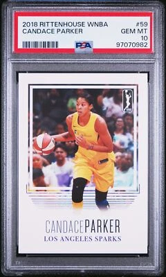 2018 Rittenhouse WNBA Candace Parker #59 /500 PSA 10 GEM MINT POP 6 - Image 1 of 2