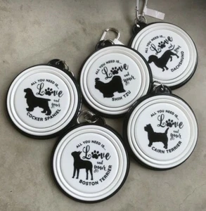 Personalised Collapsible Dog Travel Bowl Pet Dog Bowl Food Water Bowl Foldable - Picture 1 of 96