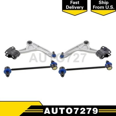 Brazo de control delantero de 4 piezas con rótula + kit de enlace de barra estabilizadora para Ford Fusion Foto 1 de 4