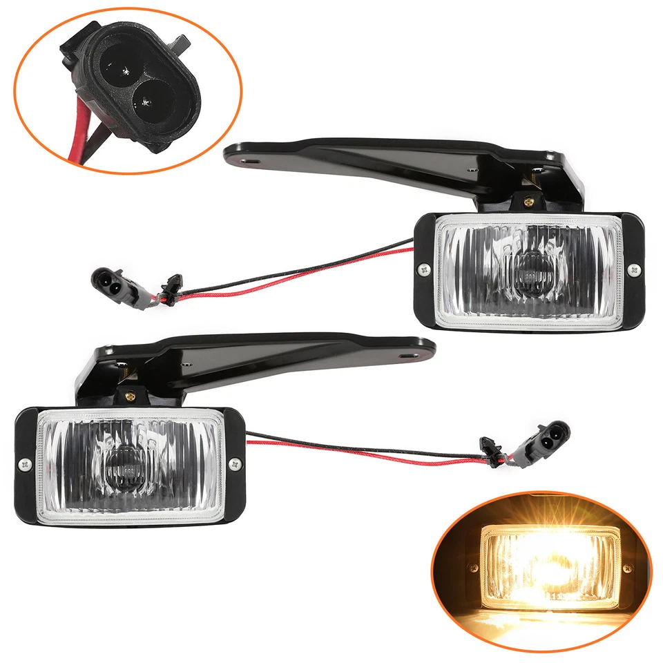 Bumper Fog Lights Driving Lamp Left+Right For Chevy GMC C/K 1500 1988-1998 99 00 - Image 1 of 4