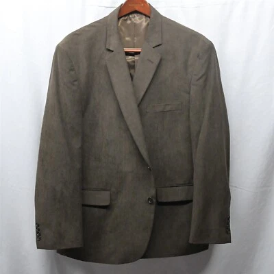 Chaqueta Blazer Abrigo Deportivo Jones New York 50R Marrón Acanalado 2 Botones Foto 1 de 4