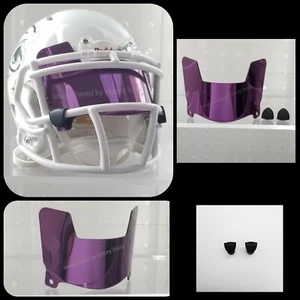 Mini Football Helmet Visor PURPLE CHROME MIRROR.  - Bild 1 von 5
