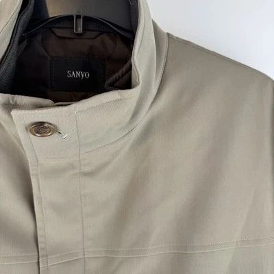 Abrigo y Chaqueta Térmica Sanyo Breath Cremallera Completa 3 Temporadas Beige Para Hombre Grande Foto 1 de 4