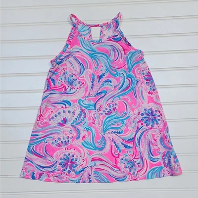 Платье Lilly Pulitzer для девочек Mini Alek Prosecco розовое Don't Be Jelly - Изображение 1 из 4