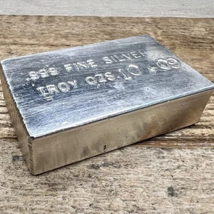 10.09 Troy Ounce .999 Fine Silver Eastern Precious Metals Bar, Odd Weight - Picture 1 of 5