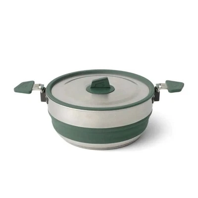 Sea To Summit Detour Stainless Steel Collapsible 3L Pot - Green - image 1 of 4