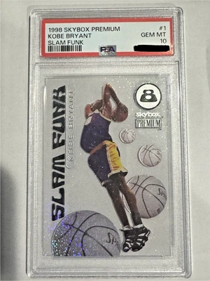 1998 Skybox Premium Kobe Bryant Slam Funk # 1 LAKERS HOF RIP Black Mamba - Image 1 of 3