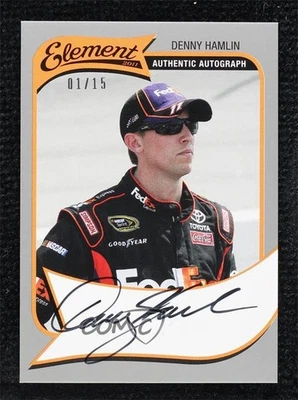 2011 Wheels Element Auto Silver /15 Denny Hamlin Auto - Image 1 of 2