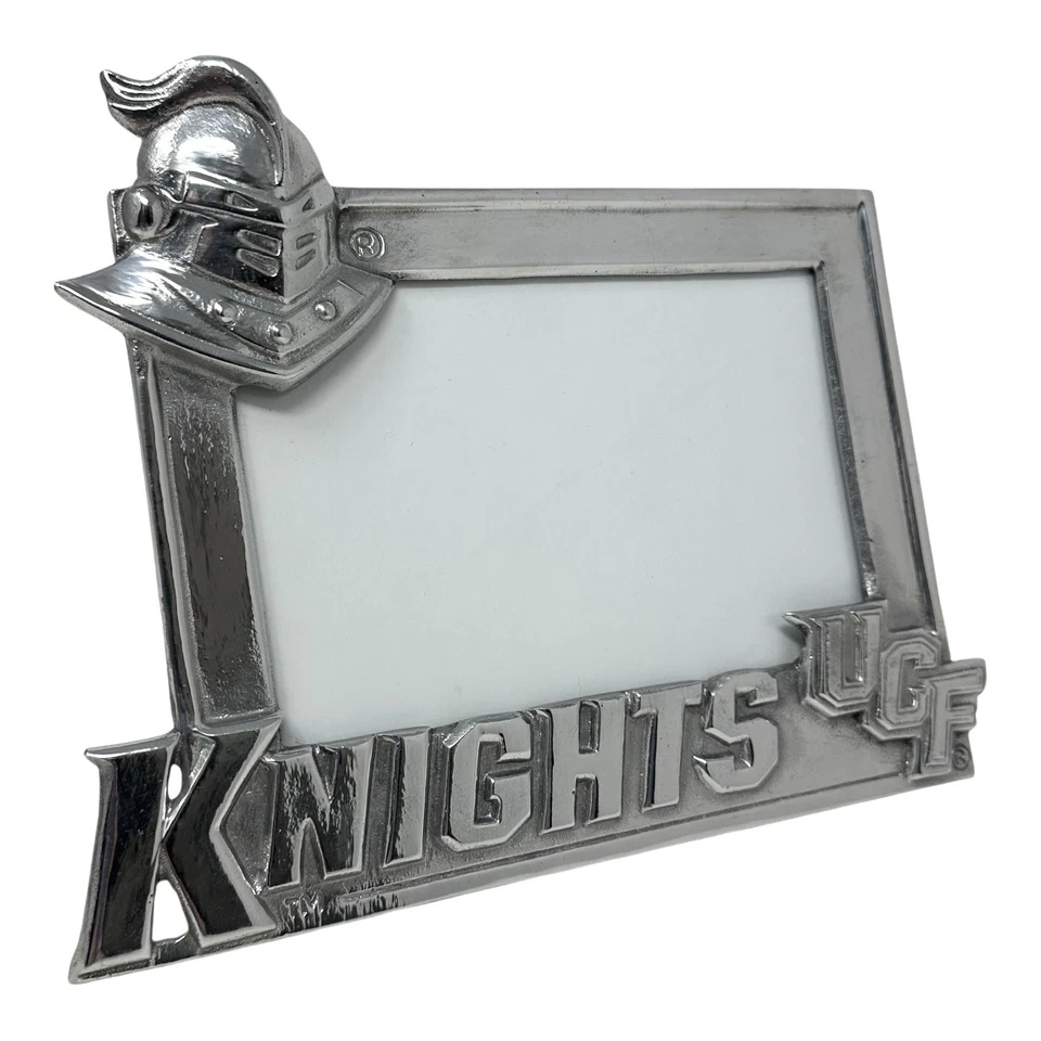 VTG Arthur Court UCF Knights Silver Metal Picture Frame 4x6 Photo Licensed RARE - Image 1 of 4