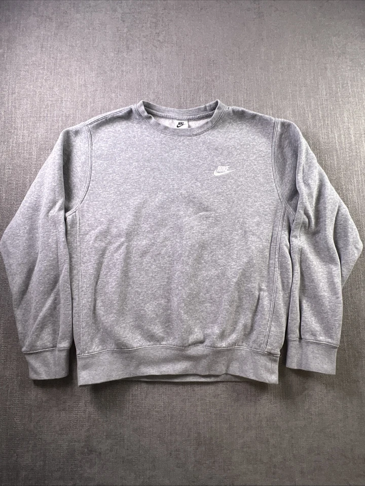 Nike Ropa Deportiva Sudadera Para Hombres S Gris Swoosh Polar Pullover Cuello Redondo Gimnasio Foto 1 de 4
