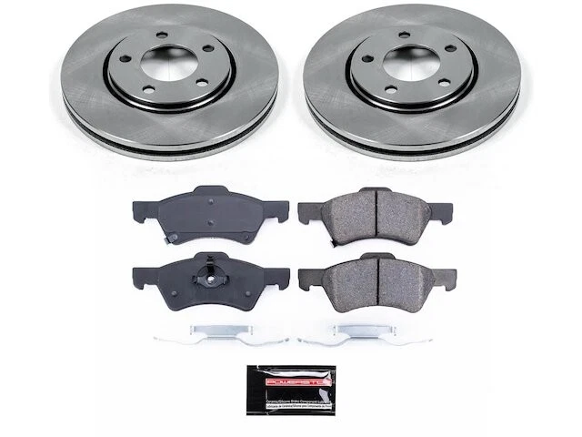 Kit de pastillas de freno delanteras y rotor para Dodge Caravan 2003-2004 FY815KZ Foto 1 de 1
