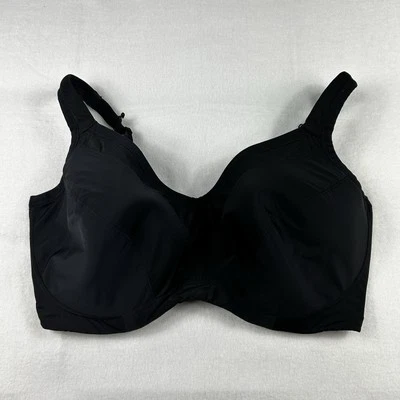 Sujetador deportivo activo negro con aros espalda deportiva ajustable Torrid para mujer 40H Foto 1 de 4