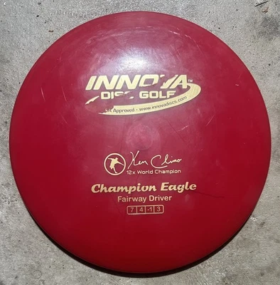 Innova 12x Champion Eagle 174.6g 9/10 CALVIN BAG OPAQUE PENNED E RARE DISC GOLF - Image 1 of 4