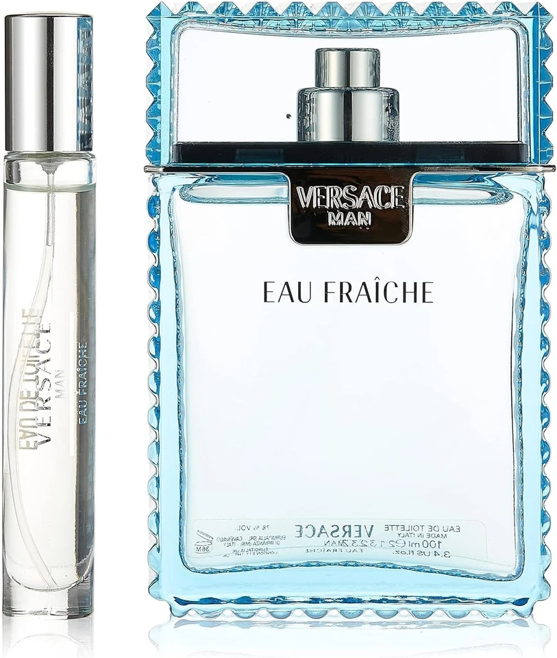 Versace Man Eau Fraiche Eau de Toilette Spray 3 Piece Gift Set for Men - image 1 of 1