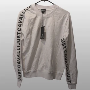 Just Cavalli Women's M White Crewneck Sweatshirt NWT - Picture 1 of 4