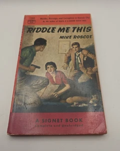 1953 RIDDLE ME THIS by Mike Roscoe 1st Signet 1060 Paperback - Picture 1 of 6