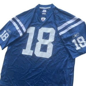 Camiseta deportiva de los Indianapolis Colts Peyton Manning #18 Reebok NFL Equipment talla XL usada - Imagen 1 de 9