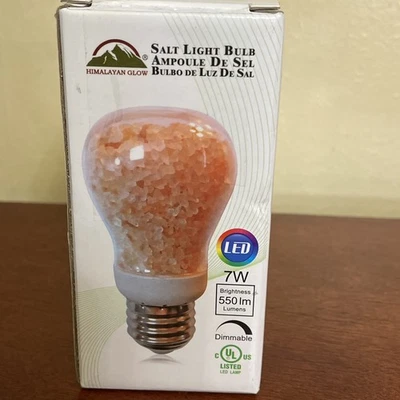 Natural Himalayan Salt light Bulb H1651B Night Light Amber Orange 7 Watts New  - Image 1 of 4