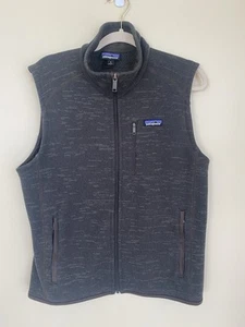 Patagonia Mens M Better Sweater Vest Brown Dark Walnut Full Zip Camping GORP - Picture 1 of 8