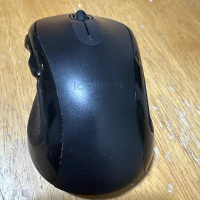 Logitech M510 Unifying Wireless Optical Mouse Black, Full Size with USB Receiver - Image 1 of 3