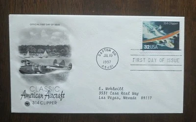 US FDC # 3142R 314 Clipper American Aircraft 1997. - Image 1 of 4