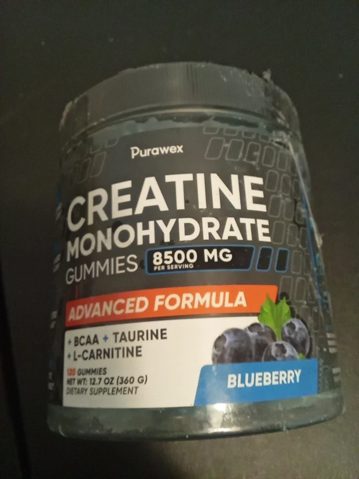 纯蜡肌酸一水木乃伊 850 毫克每份蓝莓口味 — 第 1/1 张图片