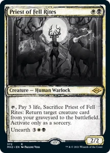 [1x] Priest of Fell Rites - Foil - Showcase - Near Mint, English - Modern Horizo - Picture 1 of 1