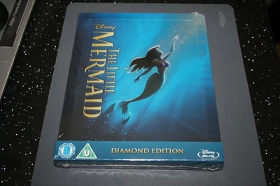 The Little Mermaid Diamond Edition Steelbook (Blu-ray, 2013) New. Cert U. - Image 1 of 2