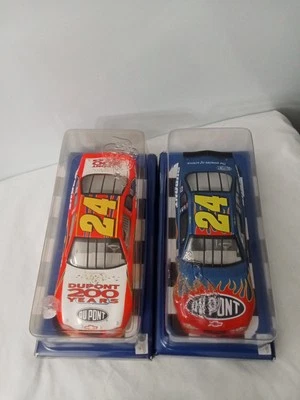 Círculo de 2 autos NASCAR Jeff Gordon Dupont escala 1:24 ganadores Foto 1 de 4