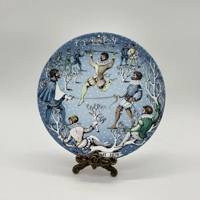 1979 Haviland Limoges 12 Days Christmas Ten Lords A'Leaping  Artist Rémy Hétreau - Image 1 of 4