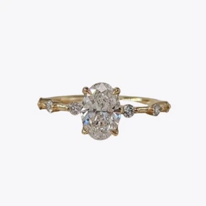 18k White Gold Diamond Ring  1.65 Ct Round IGI Certified   5 6 7 Lab Created - Picture 1 of 10