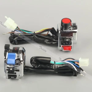 Motorcycle Dirt 7/8" Handlebar Control Horn Turn Signal Electrical Start Switch - Picture 1 of 10