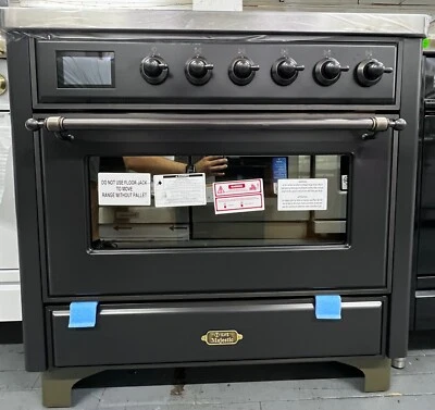 Ilve UMI09NS3MGB Majestic II Collection 36 Inch Freestanding Electric Induction - Image 1 of 4