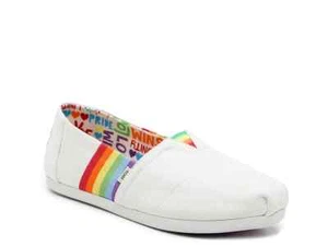 Toms Unity Rainbow Pride Stripe Alpargata Slip-On. Women's Sz 8. New . - Picture 1 of 4