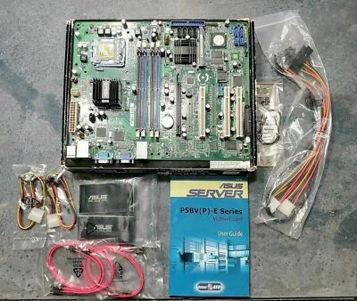 Asus P5BV/SAS Server Motherboard - Intel Chipset - Socket T LGA-775 New - Image 1 of 4