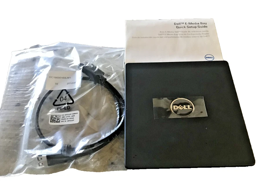 Dell 05m75x Latitude External Optical Drive w/ eSATA Cable Kit New Open Box - Image 1 of 1