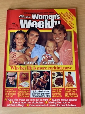 The Australian Women's Weekly Magazine December 1 1982 Evonne Goolagong Cawley - Image 1 of 2