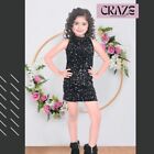 Black Sequin - Girls Dress - Sizes 4T to 12 - Party Wear
