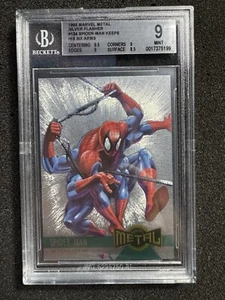 1995 Marvel Metal SPIDER-MAN SILVER FLASHER #134 BGS 9 - Picture 1 of 3