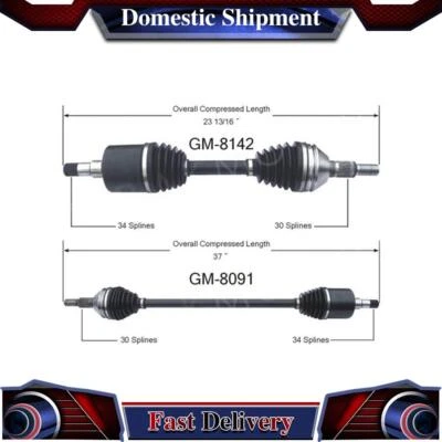 Front CV Axle Drive Shaft Joint For Oldsmobile Alero 2001 2002 2003 2004 - Image 1 of 3