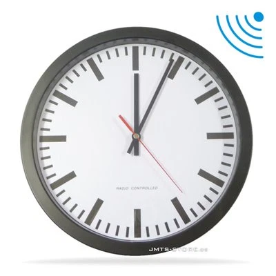 40cm XXL Metall Funk DCF Design Bahnhof Wanduhr Nostalgie Uhr Wohnung Wohnzimmer - Bild 1 von 2