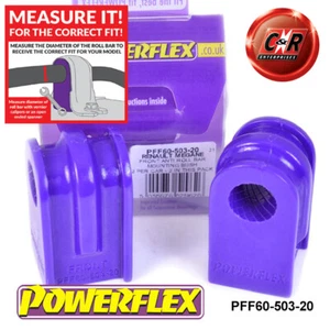 Powerflex Fr o, Spazzole 20mm per Renault Clio3 Spt 197/200 05-05/09 - Picture 1 of 12