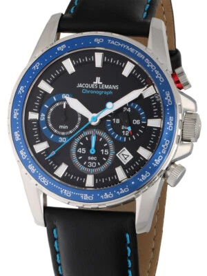 Jacques Lemans 1-2099B.1 Liverpool Chronograph Herrenuhr - Bild 1 von 3