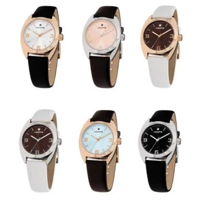 Reloj de Mujer HOOPS LIBERTY Vintage Cuero Negro Blanco Brown NUEVO - Imagen 1 de 11