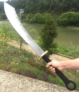 KungFu Big Knife Sharp Chinese WUSHU Da Dao Nine Rings Broadsword 九环大刀 Sword - Picture 1 of 7