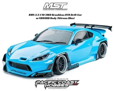 Coche de deriva MST RMX 2.5 1/10 2x2 RTR sin escobillas con GR86RB azul nitroso MXS-533913LB Foto 1 de 2