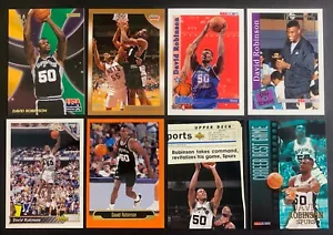 DAVID ROBINSON lotto di 8 carte San Antonio Spurs EX/NM - Foto 1 di 2